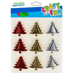 Craft with Fun OZDOBA BN NAKLEJKI MET CHOINKA MIX 9SZT CF12/288 13337019 5904335883091