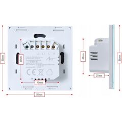 Art SMART WYŁĄCZNIK ŚWIATŁA ZIGBEE 3.0 podwójny biały ART oem 13338523 5906721172291