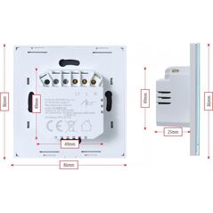 Art SMART WYŁĄCZNIK ŚWIATŁA ZIGBEE 3.0 pojedynczy biały ART oem 13338525 5906721172284