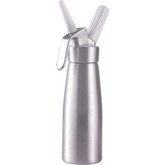Art SATURATOR DO BITEJ ŚMIETANY- QUICK CREAM WHIPPER KA-01 A SREBRNY 0,5 LITRA NA NABOJE N2O 13338636 5906721172550