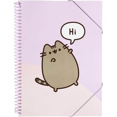 Pusheen Pusheen - Skoroszyt A4 z gumką + 30 przezroczystych koszulek 13341512 8435497292652
