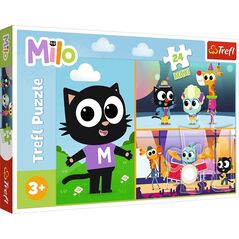 Trefl Puzzle 24 elementy MAXI Przygody małego kotka Milo 13400554 5900511143713