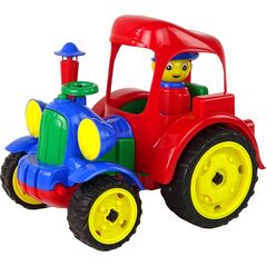 Hemar Duży Traktor Ciągnik Pojazd Farma Figurka Gumowe Koła 13420751 5900992001748