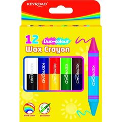 PBS Connect Kredki woskowe KEYROAD dwustronne 6 sztuk = 12 kolorów KR972803 13428929 6941288762355