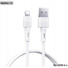 Kabel USB Remax KABEL REMAX LEYA SERIES RC-C093 2.4A USB/LIGHTNING 1M WHITE 13435505 6954851210801