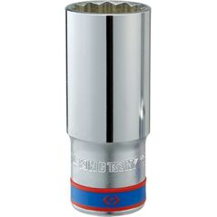 King Tony NASADKA DŁUGA 1/2" 34mm x 77mm 12-kąt, CHROM King Tony 13439076 5905960008590