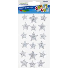 Craft with Fun OZDOBA BN NAKLEJKI GWIAZDKI 18SZT PUFFY CF12/288 13439568 5904335882476