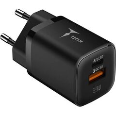 Ładowarka T-Phox ŁAD SIEC T-PHOX HANDY SERIES 33W T-PP08 USB/USB-C BLACK 13439639 6974670441033