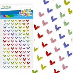 Craft with Fun OZDOBA DEK NAKLEJKI PUFFY SERC 98SZT TECZ 12/144 13455792 5905523621556