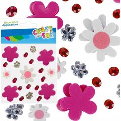 Craft with Fun OZDOBA DEK EVA KWIAT SPRZYL KRYSZTA CF 12/144 13455804 5905523621525