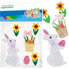 Craft with Fun OZDOBA DEK EVA ZAJACZ SPRZYL 6SZT CF PBH 12/144 13455805 5905523621495