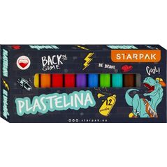 Starpak PLASTELINA 12KOL DINO SKATE STK PUD 1/40 13458174 5905523633962