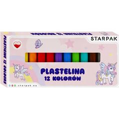 Starpak PLASTELINA 12KOL UNICORN 1STK PUD 1/40 13458179 5905523633948