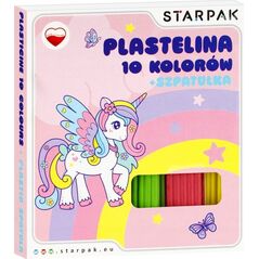 Starpak PLASTELINA 10KOL FALISTA SZP UNICORN STK PUD1/40 13458822 5905523633955