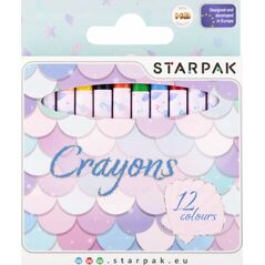 Starpak KREDKI WOSK 12KOL MERMAID STK 12/144 13466254 5905523631562