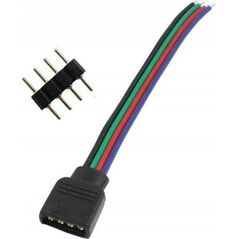 Prescot Prescot wtyk rgb 4pin do sterownika czarny wtyk-rgb-4pin-cz 13476011 5901885264752