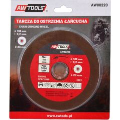 AWTools AWTOOLS TARCZA DO OSTRZENIA ŁAŃCUCHA 108x23,2x3,2 mm 13489853 5903678612153