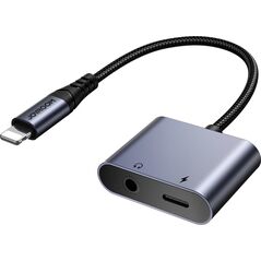 Joyroom Adapter DAC 2w1 Joyroom SY-L01 Lightning / Lightning, mini jack 3.5mm czarny 13532359 6956116773830