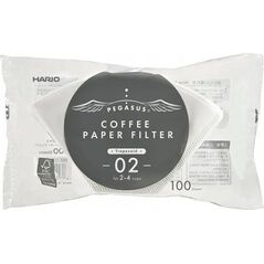 Hario Hario - Filtry papierowe białe PEGASUS 02 - 100 Sztuk 13606287 4977642730823