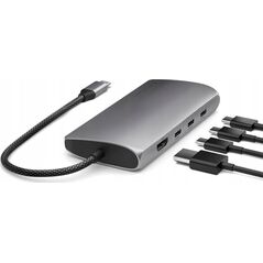 HUB USB Satechi Adapter Satechi USB-C Multiport 8K USB-C / USB-C, HDMI, 3xUSB-A 3.2 Gen 2 10Gbps, USB-A 3.2 Gen 1 5Gbps, SD/TF space gray 13609191 879961008178
