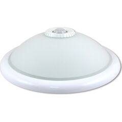 Lampa sufitowa LVT LVT Pir 4982-PC plafon lampa sufitowa z wbudowanym czujnikiem PIR 2x25W E27 biały 13616726 5908263385726