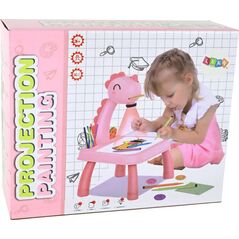 LeanToys Tablica Projektor Rzutnik Do Nauki Rysowania Pisaki Dinozaur Różowy 13655731 5905323210059