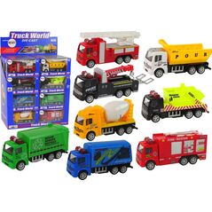 LeanToys Auto Resoraki Pojazdy Napęd Frykcyjny 8 Modeli 1:55 13655751 5905323215009