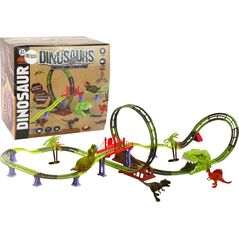 LeanToys Tor Kolejka Spirala Dinozaur Dźwięk Światło Akcesoria 13655760 5905323216471