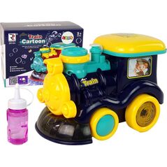 LeanToys Lokomotywa na Bańki Mydlane Jeździ Światło Dźwięki Niebieska 13655798 5905515355285