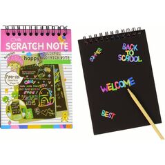 LeanToys Zdrapywanka Notes Dla Dzieci Różowy 13655873 5905679075814