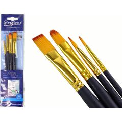 LeanToys Zestaw Artysty Pędzle 4 Kształty 13655882 5905679076514