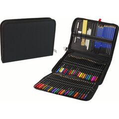 LeanToys Zestaw Małego Artysty Kredki W Piórniku 95 El. 13655893 5905679076866