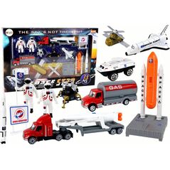 LeanToys Zestaw Figurek Kosmos Ciężarówka Rakieta 15 El. 13655900 5905679078624