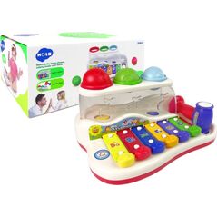 LeanToys Edukacyjne Cymbałki Dla Malucha Młoteczek Kolorowe Piłeczki 13674497 5905214977023