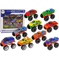 LeanToys Zestaw Pojazdów Auta Monster Truck Różne Kolory 9 szt. 13674591 5905323215078