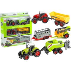 LeanToys Traktory z Przyczepami Zestaw Maszyny Rolnicze 6w1 13674658 5905323219274