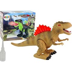 LeanToys Dinozaur Zieje Ogniem Para Wodna Świeci Na Baterie Brązowy 13674688 5905515352000