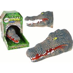LeanToys Pacynka na Rękę Krokodyl Zwierzątko Szary 13674827 5905515356800
