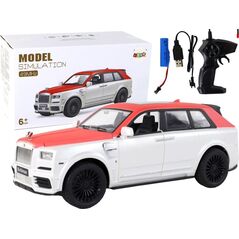 LeanToys Auto R/C 1:20 Biało-Czerwone Samochód Pilot 13674902 5905515358651