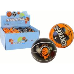 LeanToys Piłka Miękka 7 cm Średnicy  Czarna Pomarańczowa 13674938 5905515359788