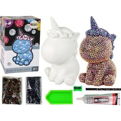 LeanToys Zestaw Jednorożec DIY Diamenty Kryształki Brązowy 13675006 5905679071625