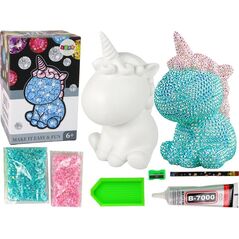 LeanToys Zestaw Jednorożec DIY Diamenty Kryształki Błękitny 13675008 5905679071632