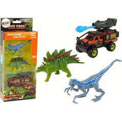 LeanToys Dinozaury Figurki Zestaw Auto Rakieta Niebieski 13675085 5905679074916