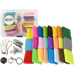 LeanToys Zestaw Kreatywny Masa Plastyczna Modelina 24 Kolory Akcesoria 13675201 5905679077924