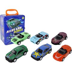 LeanToys Zestaw Pojazdów Napęd Frykcyjny W Skrzynce Metal 6 ele 13675236 5905679078587