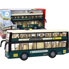 LeanToys Autobus Piętrowy Światła Dźwięki Napęd Frykcyjny Ciemno Zielony 1:16 13675608 5905884456217