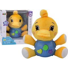 LeanToys Pluszowa Kaczka Interaktywny Pluszak Żółty Grający 19 cm 13675784 5905991003854