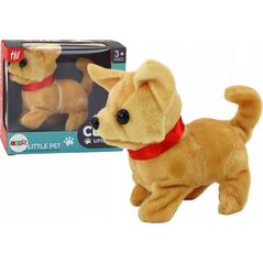 LeanToys Piesek Pluszowy Interaktywny Zwierzątko Chodzi Szczeka Beżowy 13675826 5905991004462