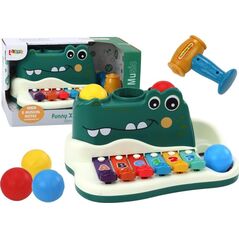 LeanToys Cymbałki Pianinko Krokodyl Organki Interaktywne Instrument Edukacyjny 13675909 5905991005605