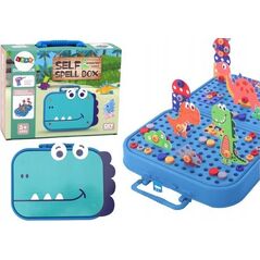 LeanToys Zestaw DIY Walizka Układanka Dinozaury Klocki 227 ele. 13675948 5905991006183